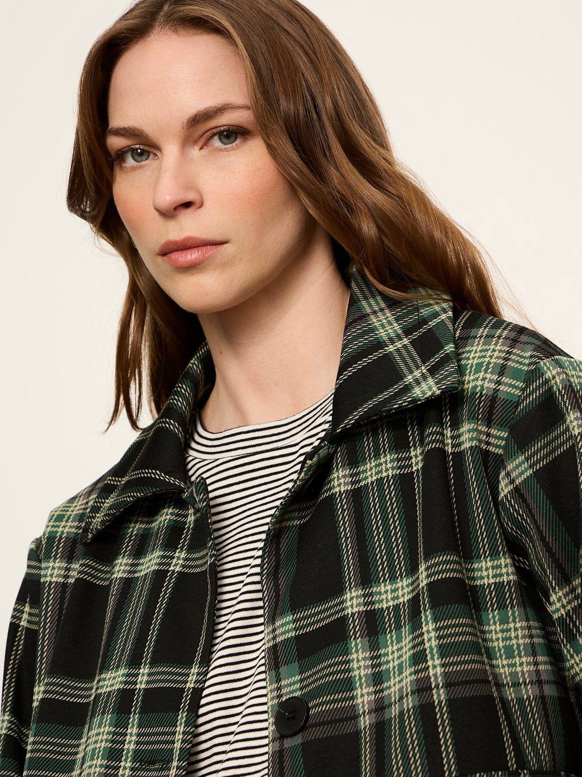 Sanctuary Clothing Premium - Avid Plaid Jacket Evergreen Plaid