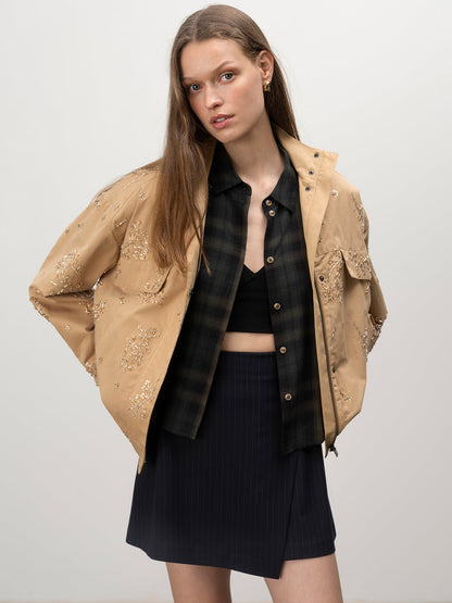 Sanctuary Clothing Smart Buy - Limelight Surplus Jacket Sparkle Motion