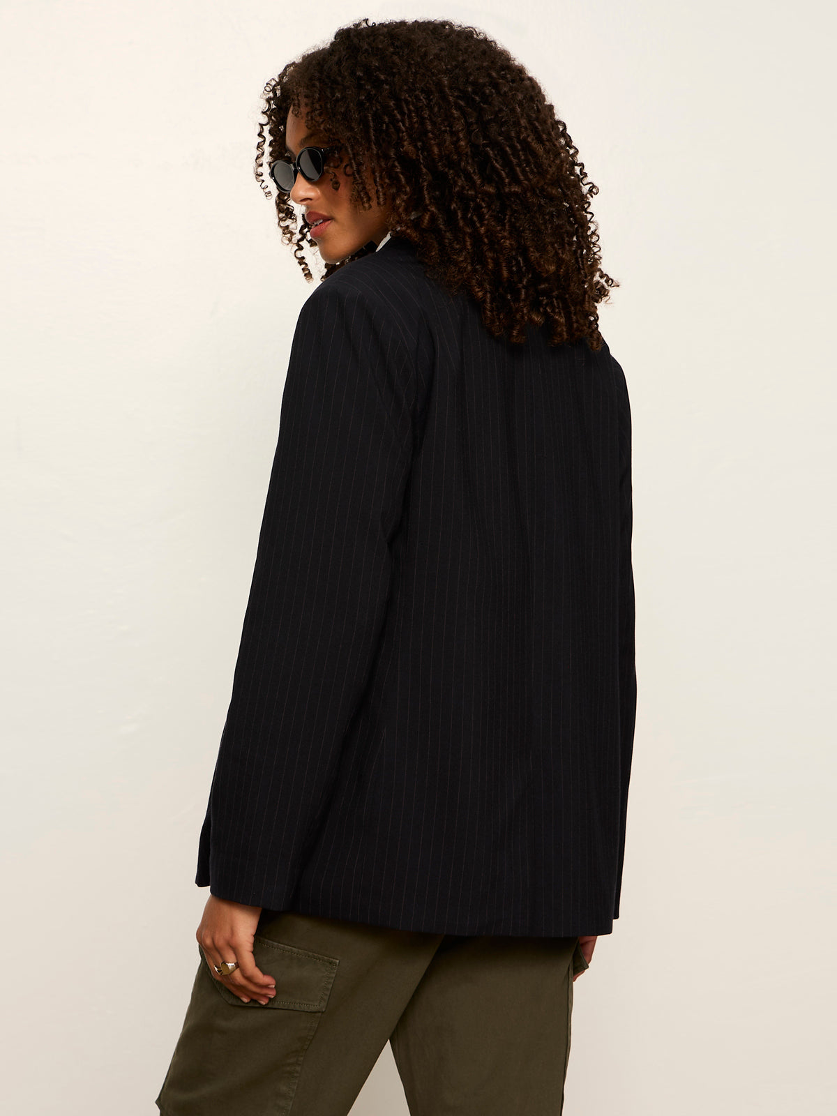Sanctuary Clothing Hot Sale - Maci Blazer Navy Pinstripe