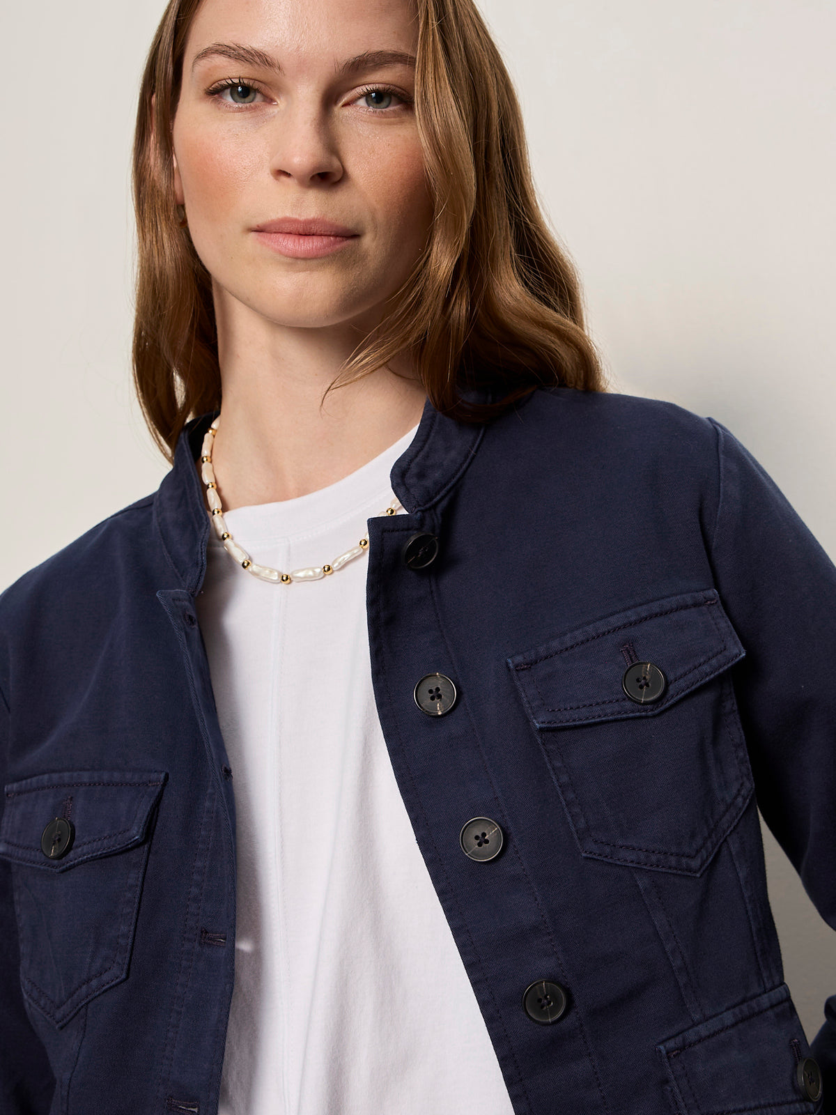 Sanctuary Clothing Essential - AMES MILITARY JACKET NAVY BLAZER