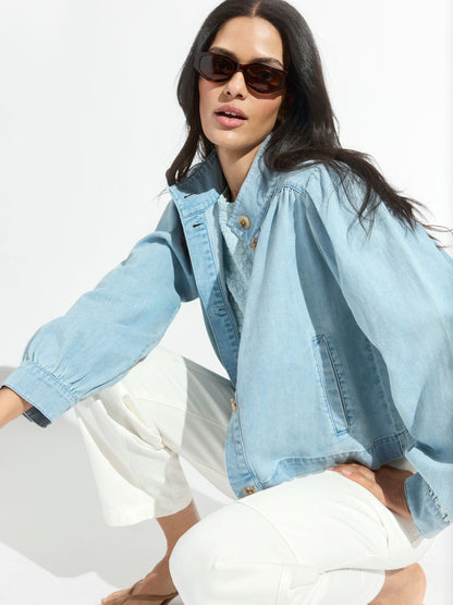 Sanctuary Clothing Everyday - CHARLOTTE DENIM JACKET WHISPER