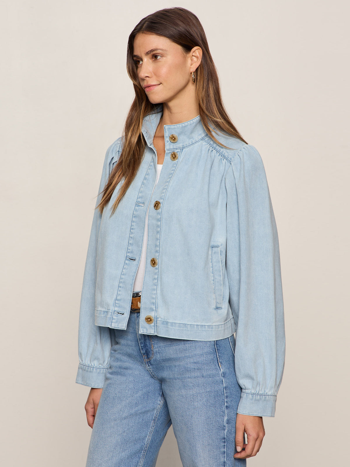 Sanctuary Clothing Everyday - CHARLOTTE DENIM JACKET WHISPER