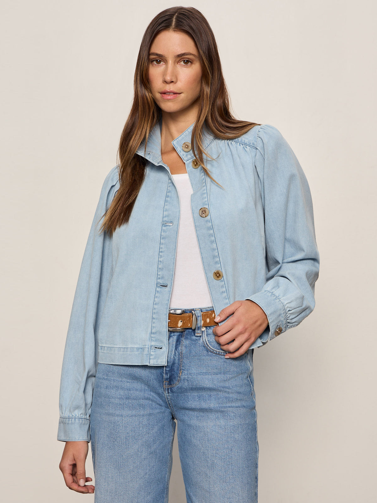 Sanctuary Clothing Everyday - CHARLOTTE DENIM JACKET WHISPER