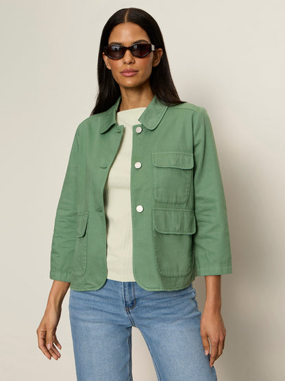 Sanctuary Clothing Great Value - CROP CHORE JACKET GREEN JUICE