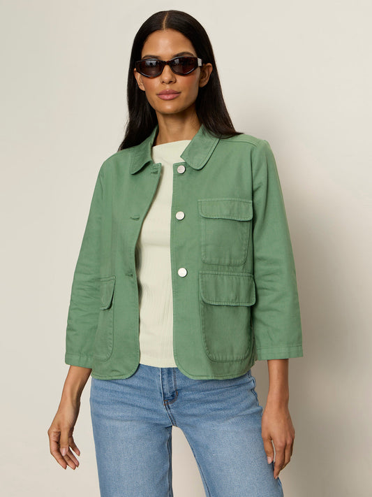 Sanctuary Clothing Great Value - CROP CHORE JACKET GREEN JUICE