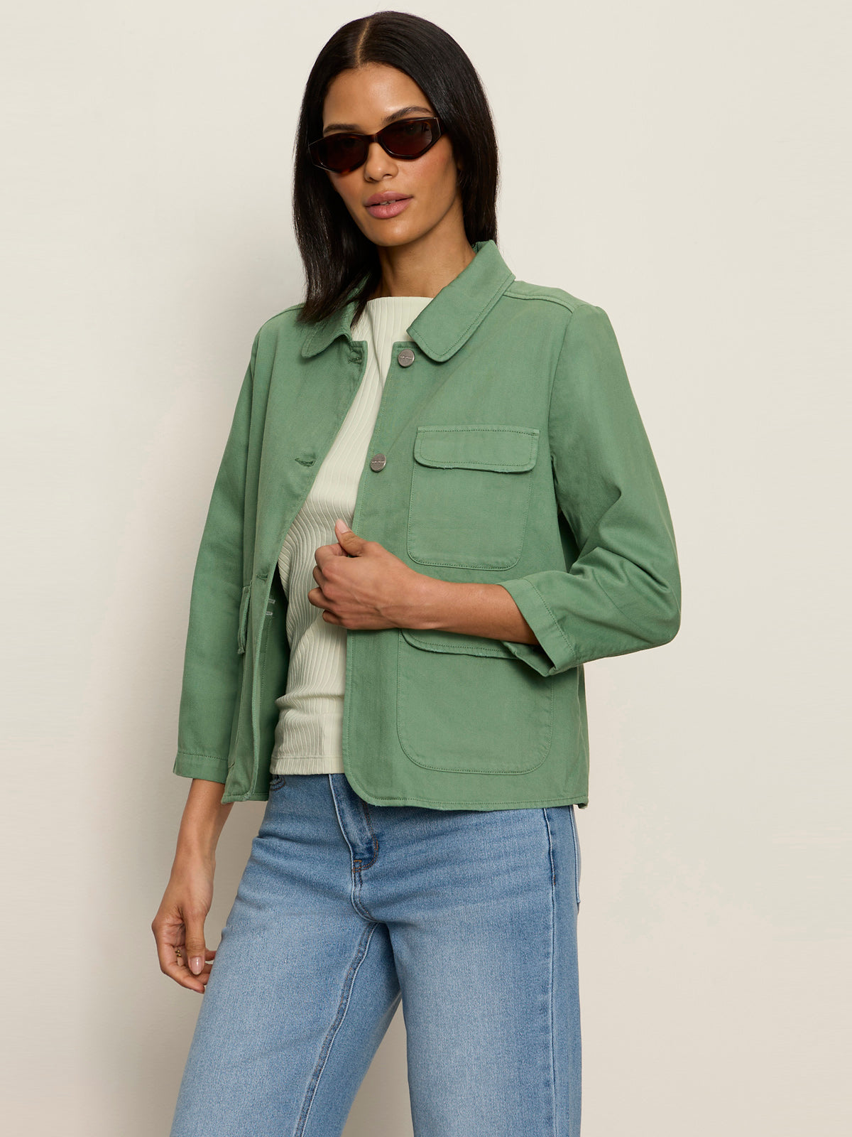 Sanctuary Clothing Great Value - CROP CHORE JACKET GREEN JUICE