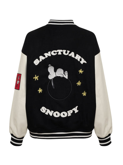 Sanctuary Clothing Hot Sale - 75 VARSITY JACKET BLACK/WHITE
