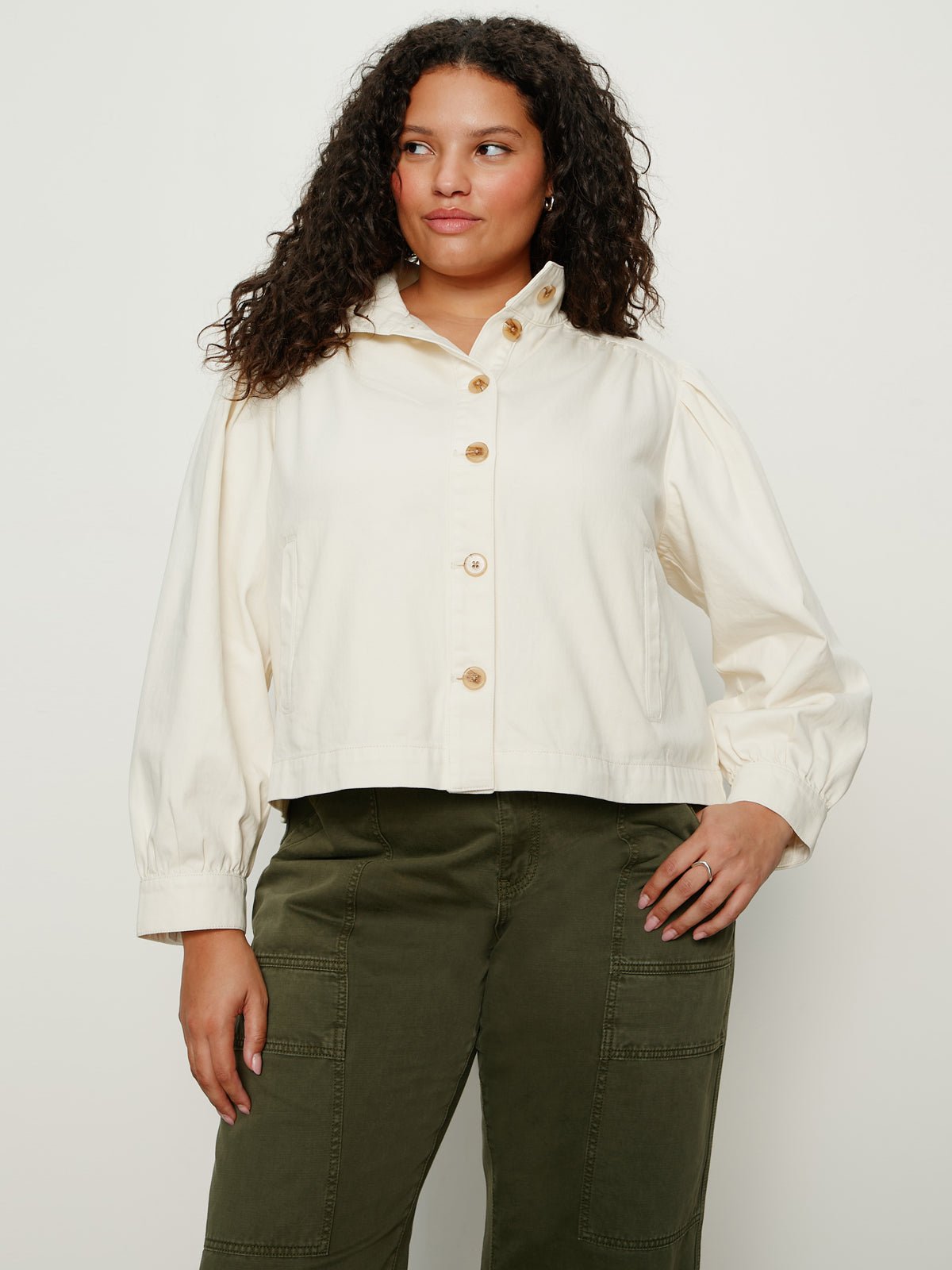 Sanctuary Clothing Quality - Charlotte Twill Jacket Collagen Extended Sizing