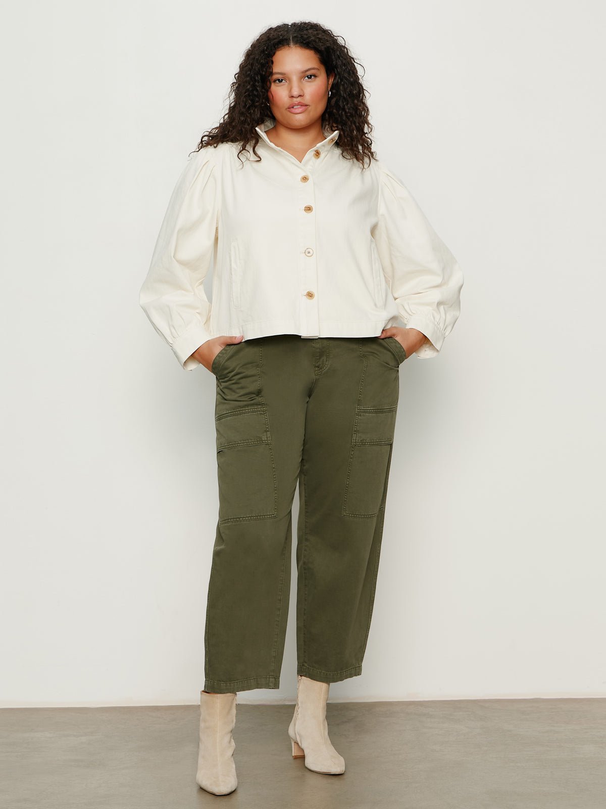 Sanctuary Clothing Quality - Charlotte Twill Jacket Collagen Extended Sizing