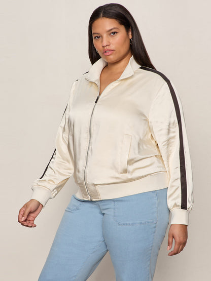 Sanctuary Clothing Popular - Satin Track Jacket Collagen Extended Sizing
