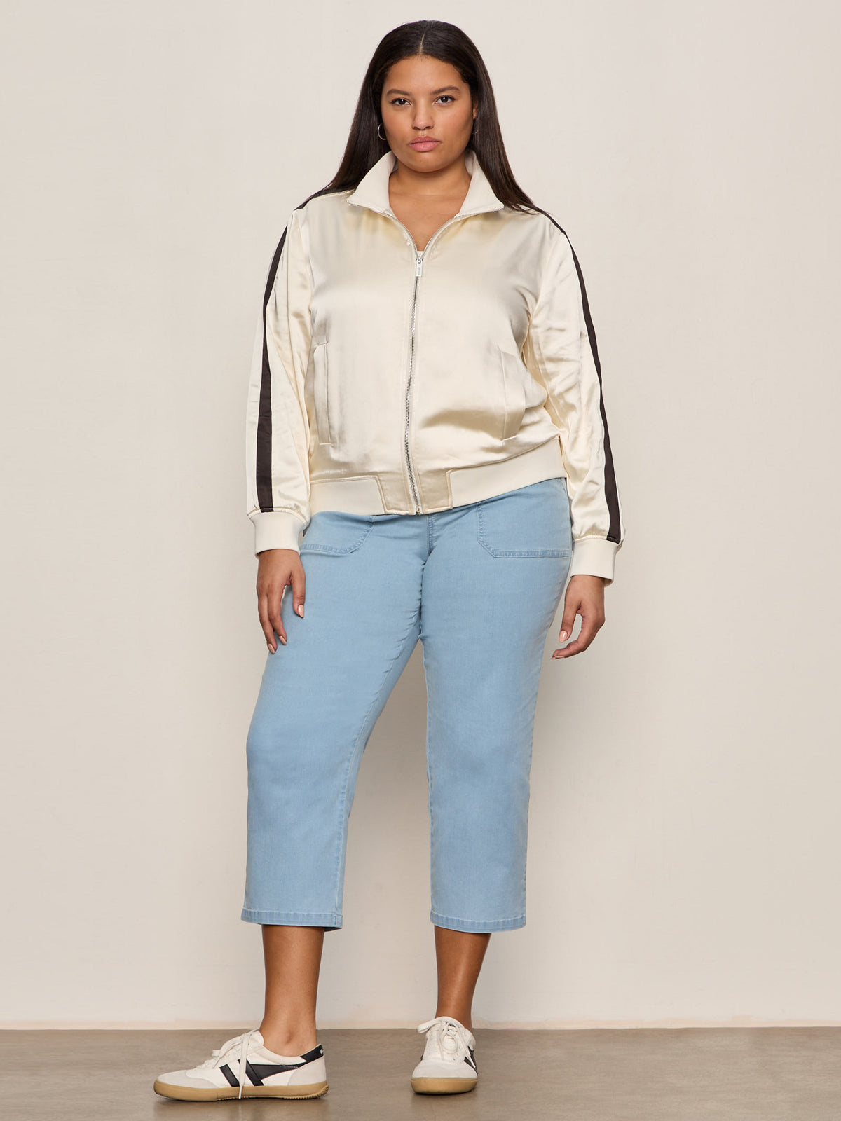 Sanctuary Clothing Popular - Satin Track Jacket Collagen Extended Sizing