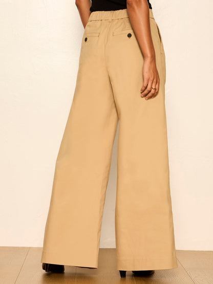 Sanctuary Clothing Best Seller - REESE WIDE LEG TROUSER KHAKI