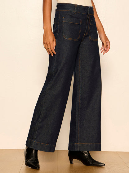 Sanctuary Clothing Essential - Chelsea Wide Leg Jean Too Much