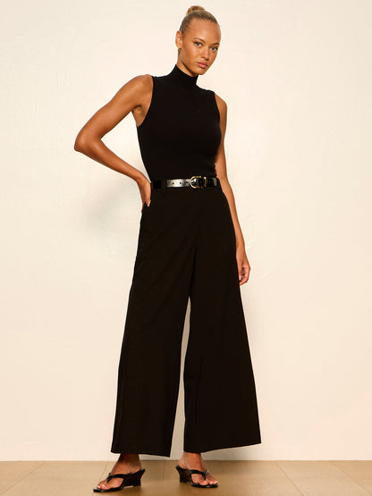 Sanctuary Clothing New - REESE WIDE LEG TROUSER BLACK