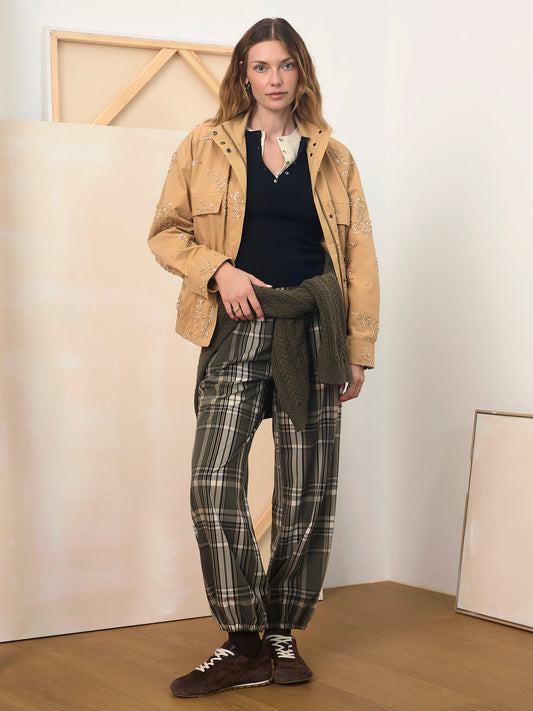 Sanctuary Clothing New - Micro Balloon Pant Linden Plaid