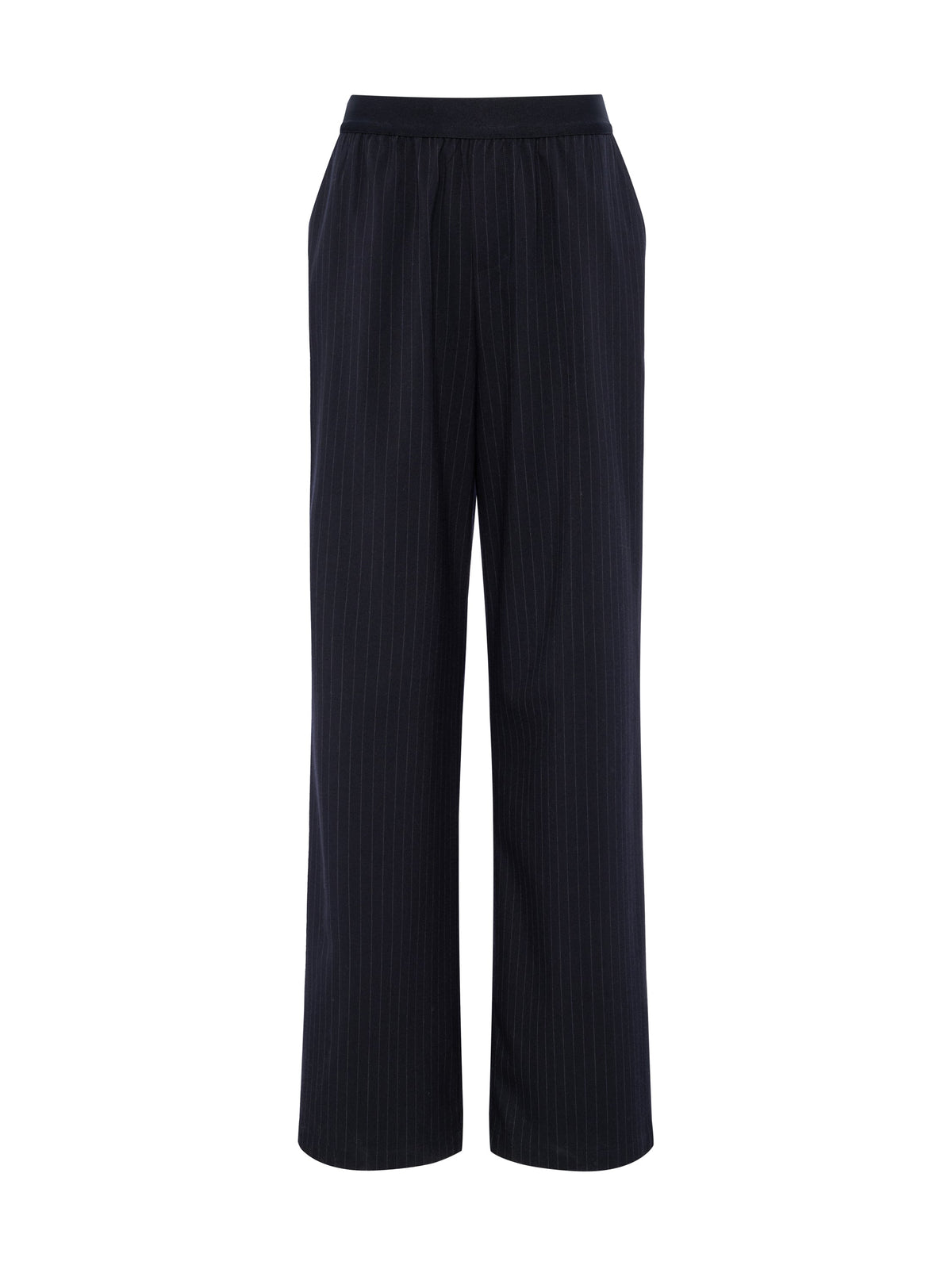 Sanctuary Clothing Latest - Uplift Pull On Trouser Navy Pinstripe