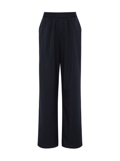 Sanctuary Clothing Latest - Uplift Pull On Trouser Navy Pinstripe