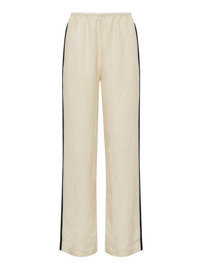 Sanctuary Clothing Special Offer - CASUAL TRACK PANT SUMMER SAND / BLACK