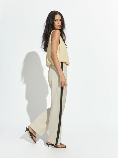 Sanctuary Clothing Special Offer - CASUAL TRACK PANT SUMMER SAND / BLACK