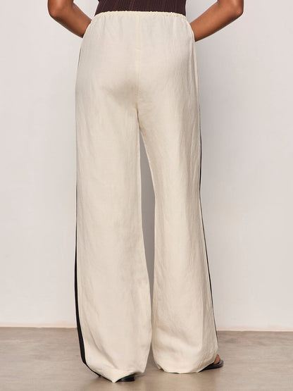 Sanctuary Clothing Special Offer - CASUAL TRACK PANT SUMMER SAND / BLACK