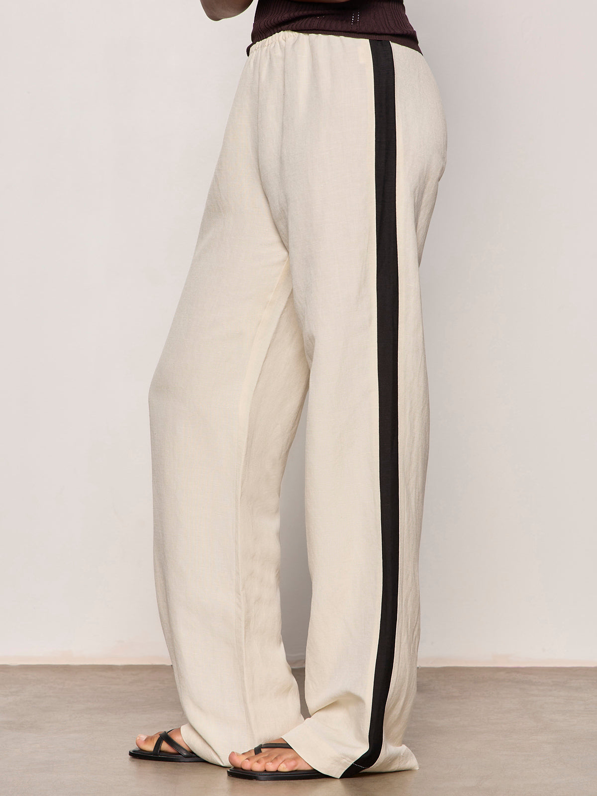 Sanctuary Clothing Special Offer - CASUAL TRACK PANT SUMMER SAND / BLACK