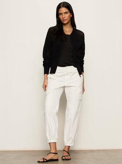 Sanctuary Clothing Quality - LAGUNA OPENWORK BOMBER BLACK