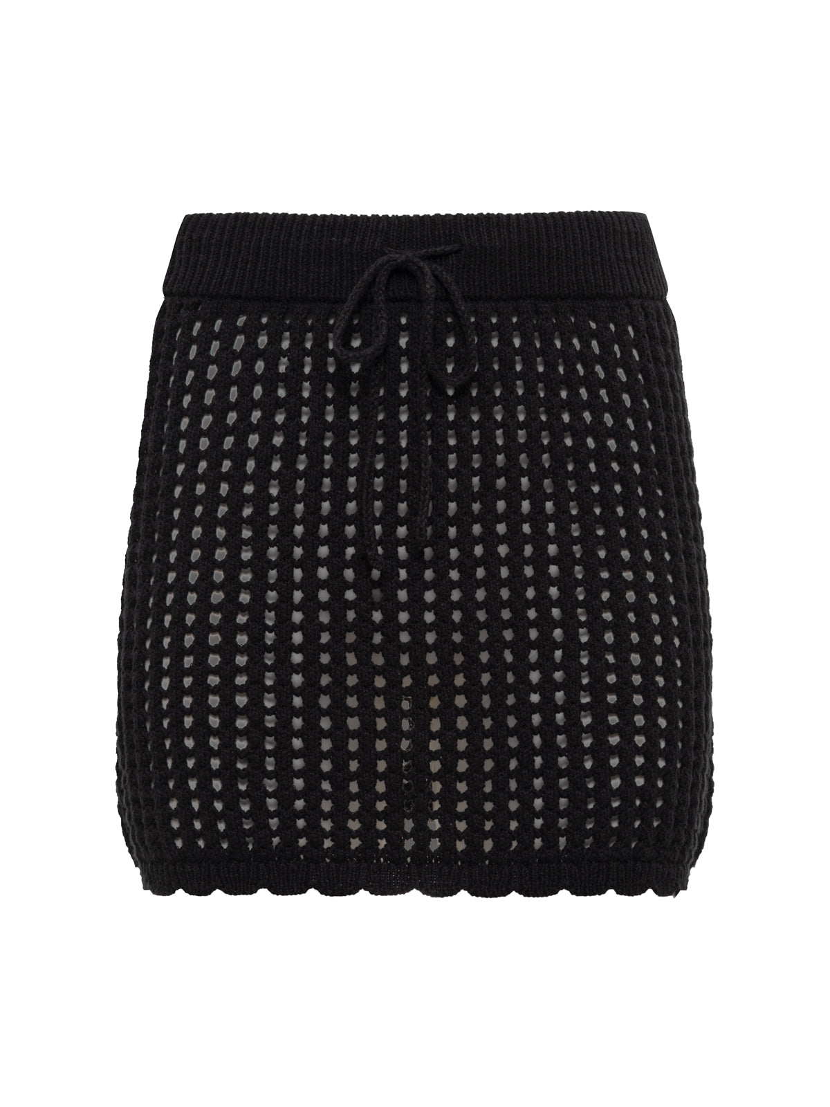 Sanctuary Clothing Quality - BEACHSIDE CROCHET SKIRT BLACK