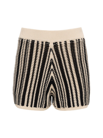 Sanctuary Clothing New - NATURAL STATE OPENWORK SHORT CABANA STRIPE