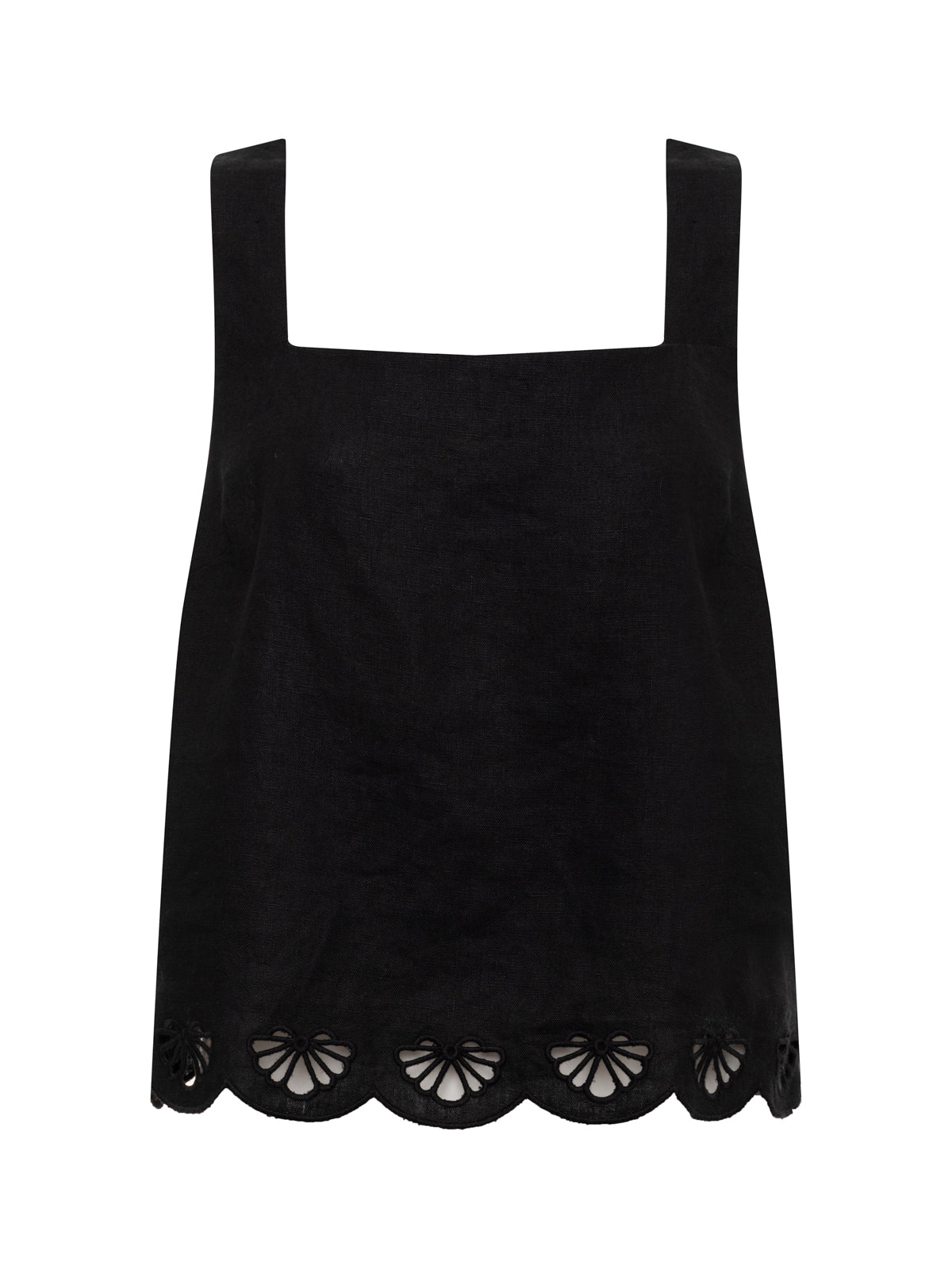 Sanctuary Clothing Trending - ALMOST THERE LINEN TOP BLACK