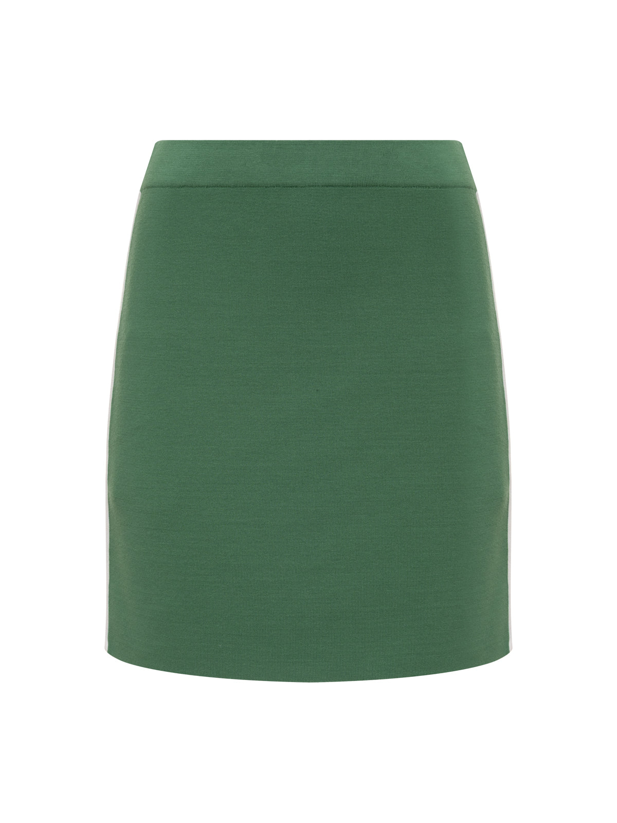 Sanctuary Clothing Top Pick - Places To Be Knit Track Skirt Green Juice/Chalk