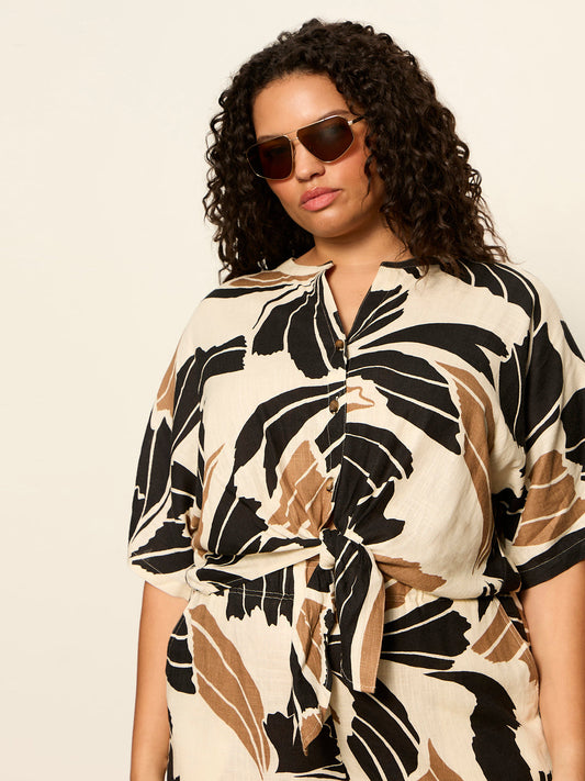 Sanctuary Clothing Customer Favorite - GOOD TIME TIE SHIRT LOTUS