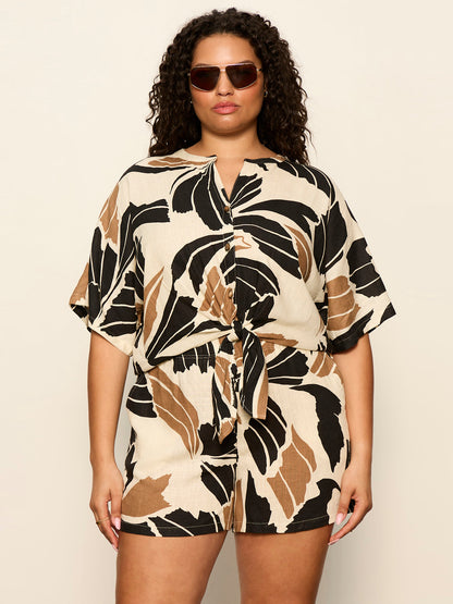Sanctuary Clothing Customer Favorite - GOOD TIME TIE SHIRT LOTUS