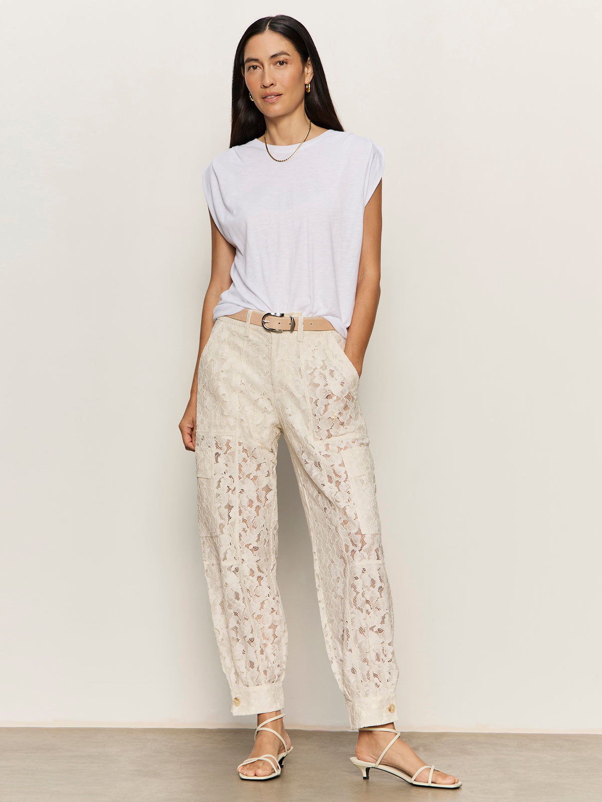 Sanctuary Clothing Recommended - SOFT VOLUME LACE PANT COLLAGEN