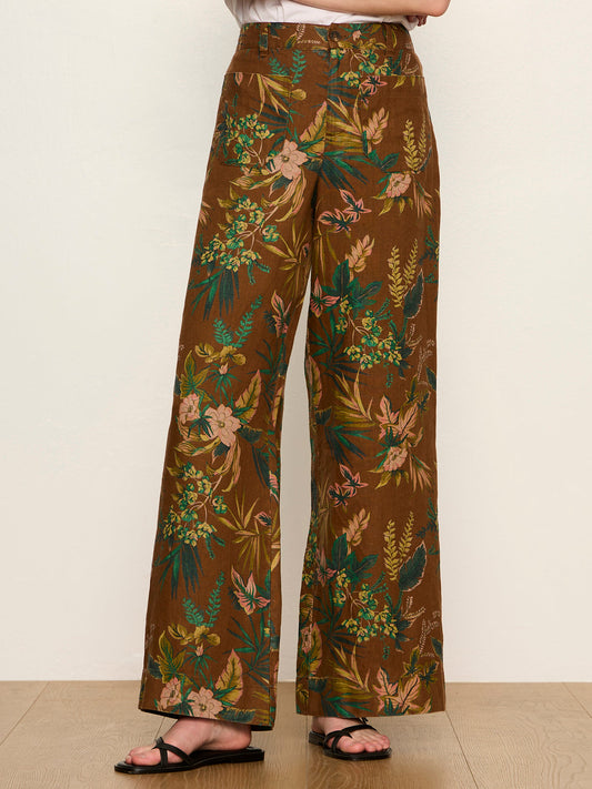 Sanctuary Clothing Top Pick - The Linen Marine Wide Leg Pant Vintage Ivy