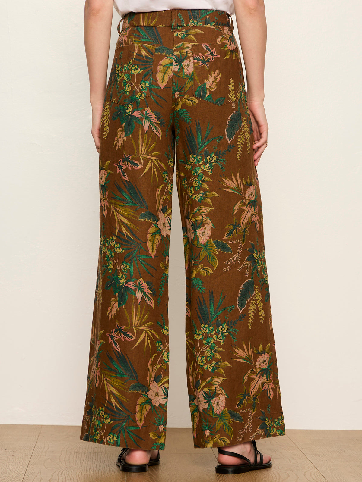 Sanctuary Clothing Top Pick - The Linen Marine Wide Leg Pant Vintage Ivy