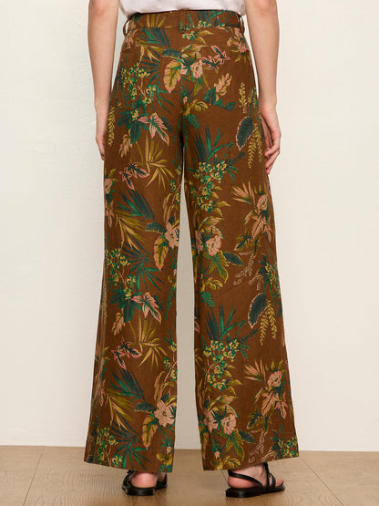 Sanctuary Clothing Top Pick - The Linen Marine Wide Leg Pant Vintage Ivy