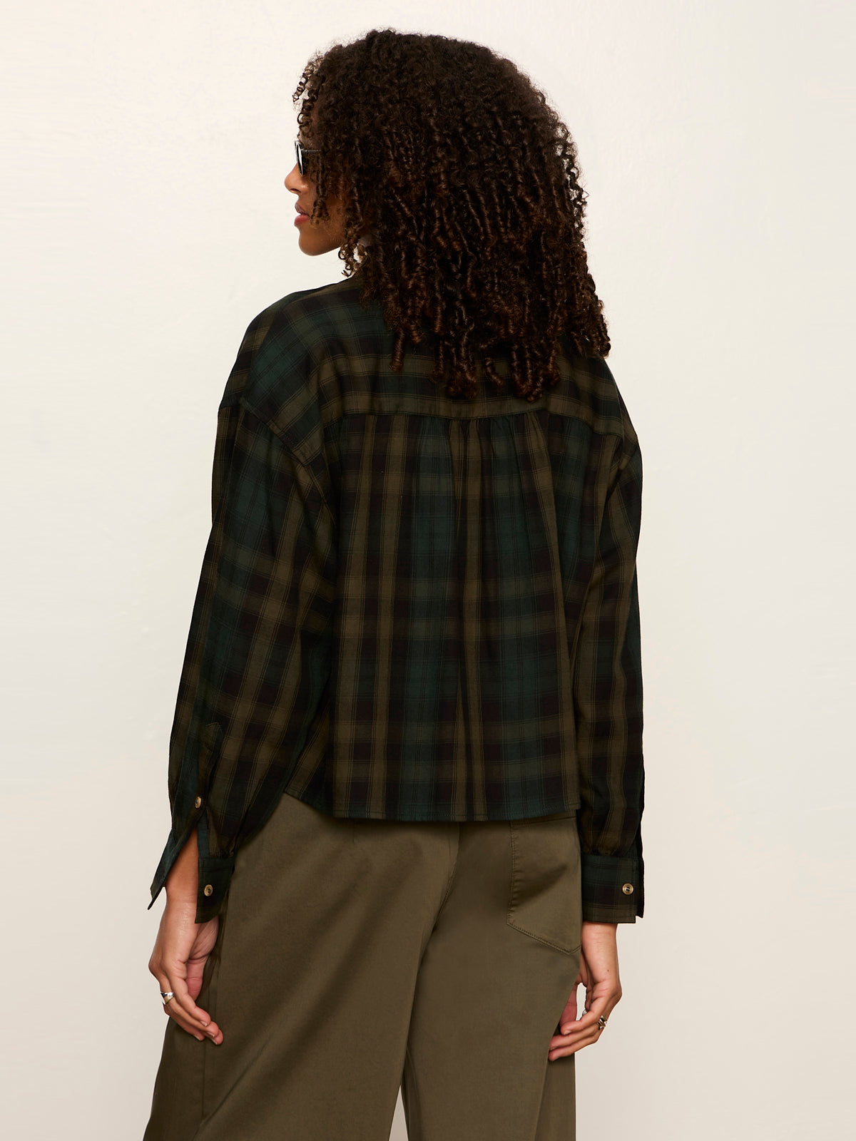 Sanctuary Clothing Quality - The Autumn Edit Flannel Top Forest Plaid