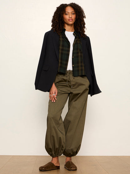 Sanctuary Clothing Quality - The Autumn Edit Flannel Top Forest Plaid