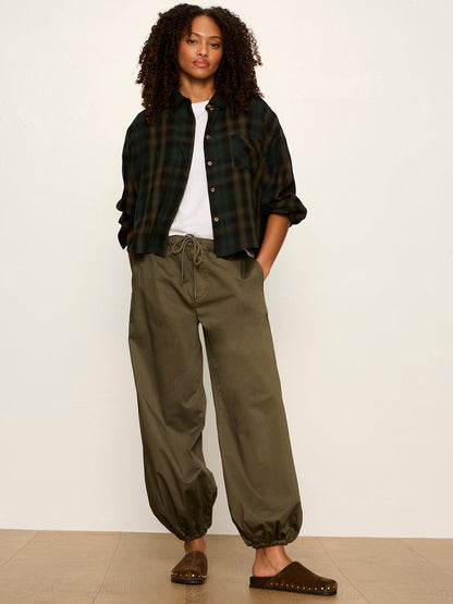 Sanctuary Clothing Quality - The Autumn Edit Flannel Top Forest Plaid