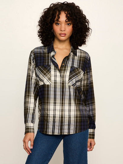 Sanctuary Clothing Best Price - The City Plaid Shirt True Green Plaid