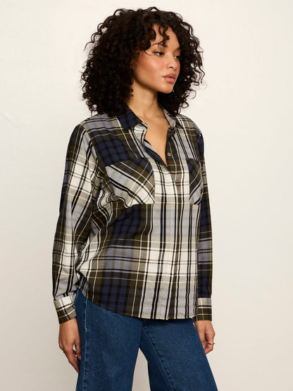 Sanctuary Clothing Best Price - The City Plaid Shirt True Green Plaid
