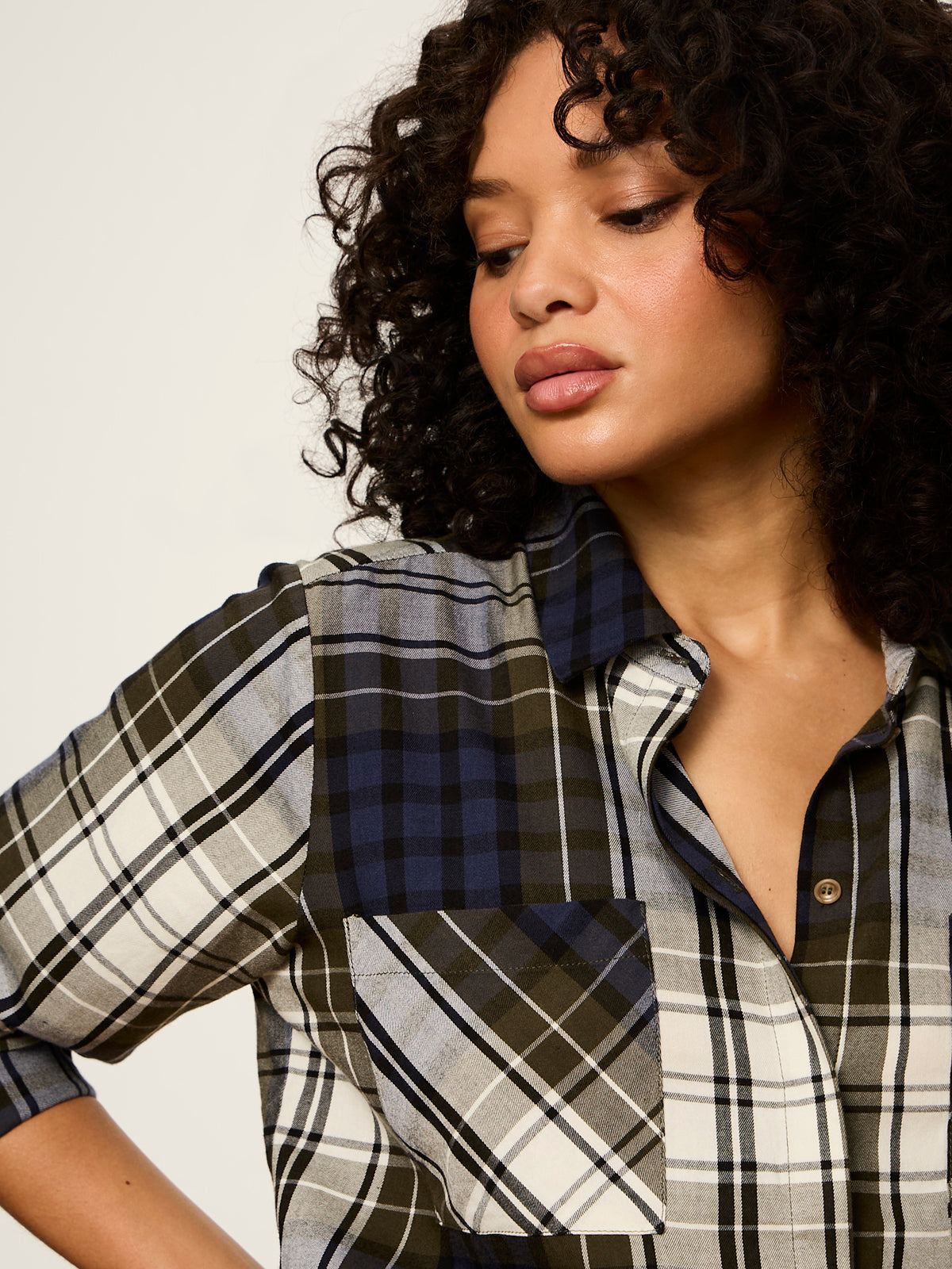 Sanctuary Clothing Best Price - The City Plaid Shirt True Green Plaid