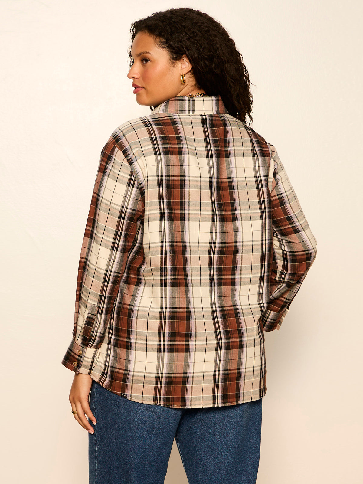 Sanctuary Clothing Great Value - The City Plaid Shirt Haze Plaid Extended Sizing