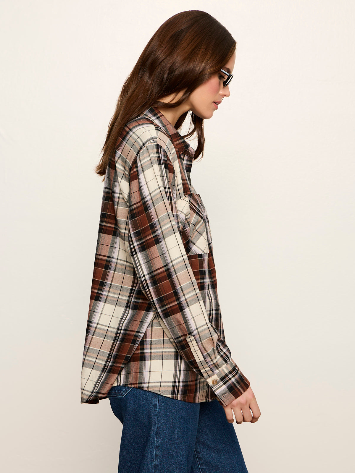 Sanctuary Clothing Quality - The City Plaid Shirt Haze Plaid