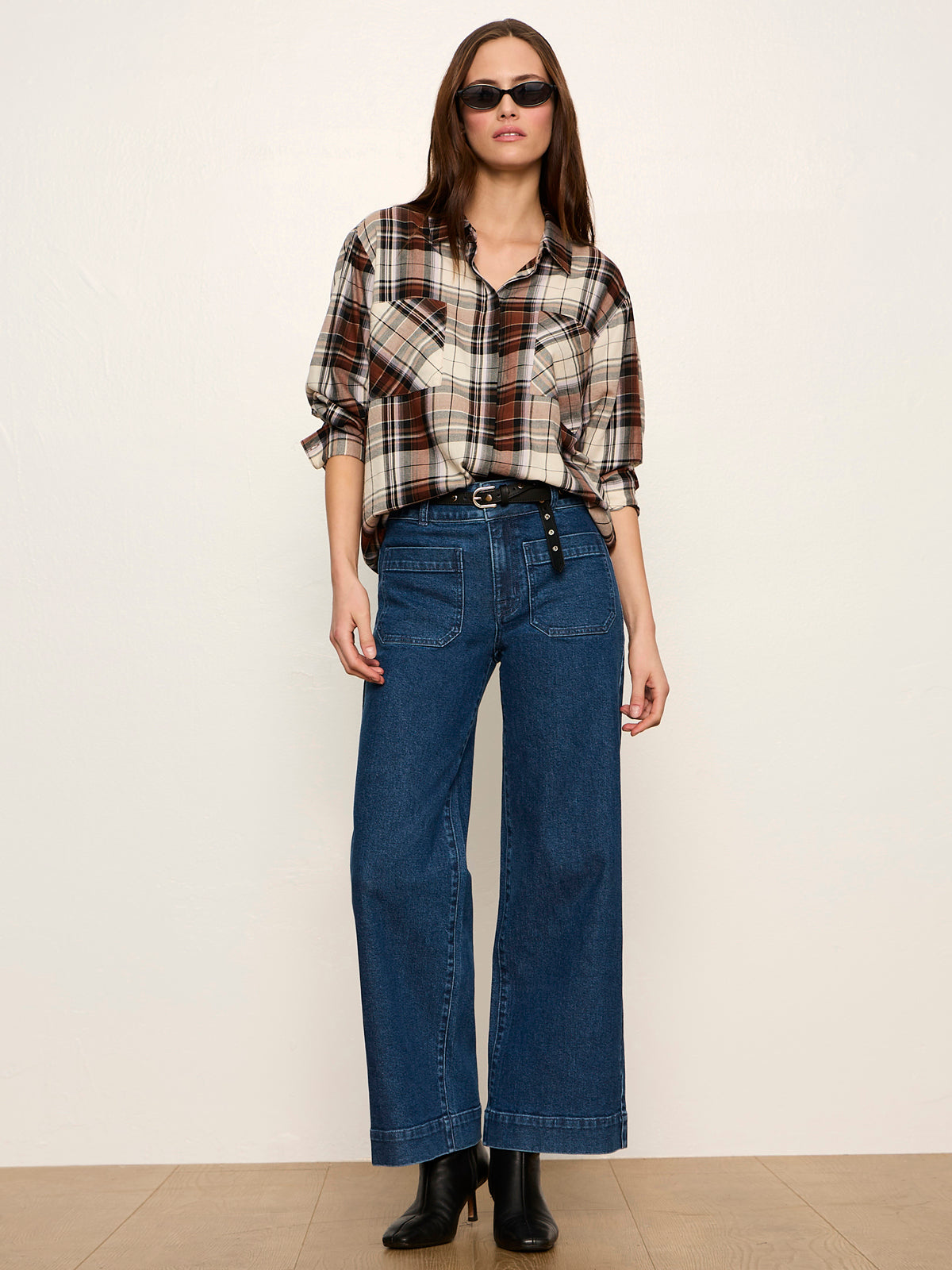 Sanctuary Clothing Quality - The City Plaid Shirt Haze Plaid