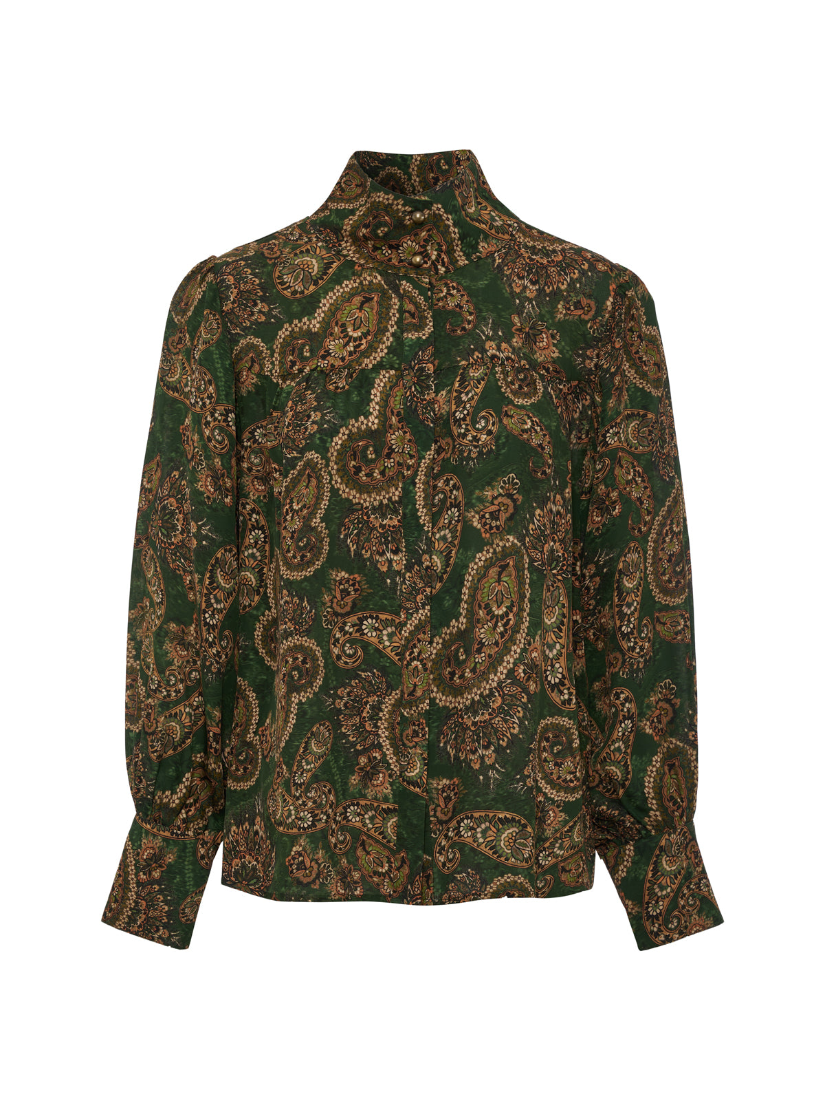 Sanctuary Clothing Trusted - Uma High Neck Silk Shirt Decoratif