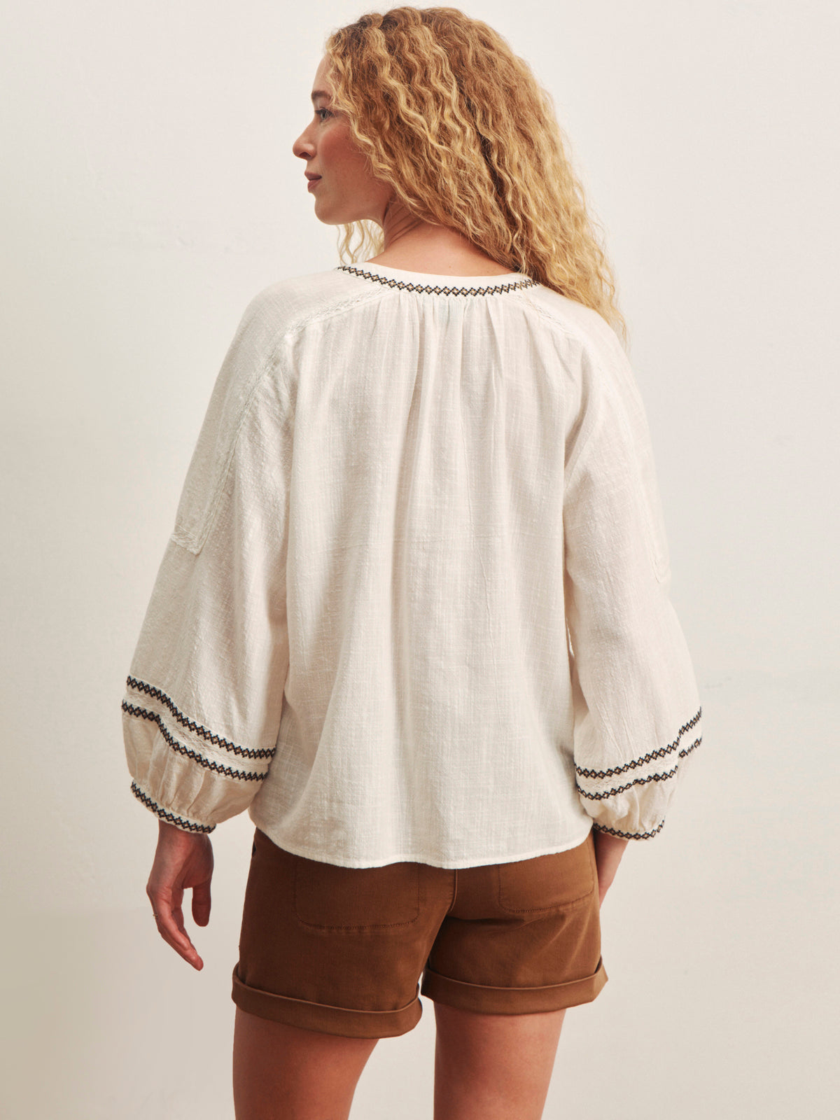 Sanctuary Clothing Deals - RETREAT EMBROIDERED BLOUSE CHALK