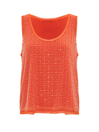 Sanctuary Clothing Sale - THE BECOMING BEAD SHELL HIBISCUS ORANGE