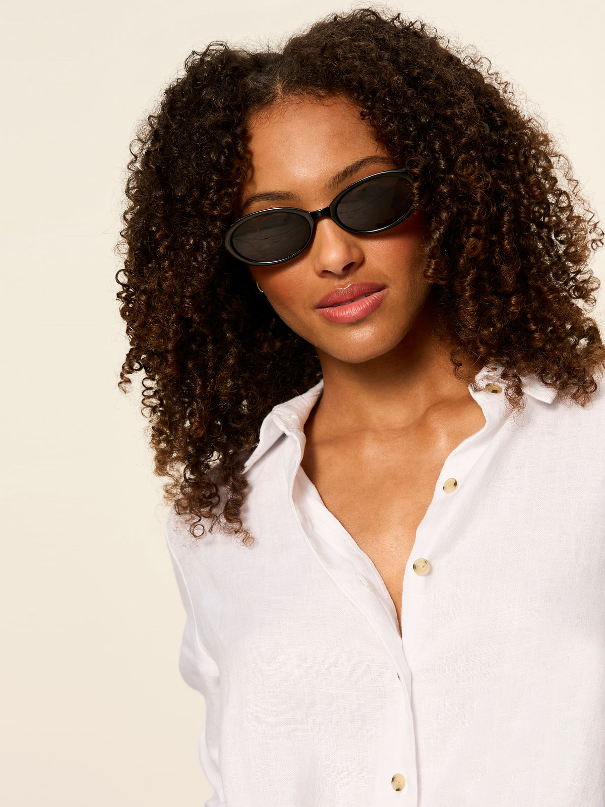 Sanctuary Clothing Exclusive - MORE LOVE LINEN TIE TOP WHITE