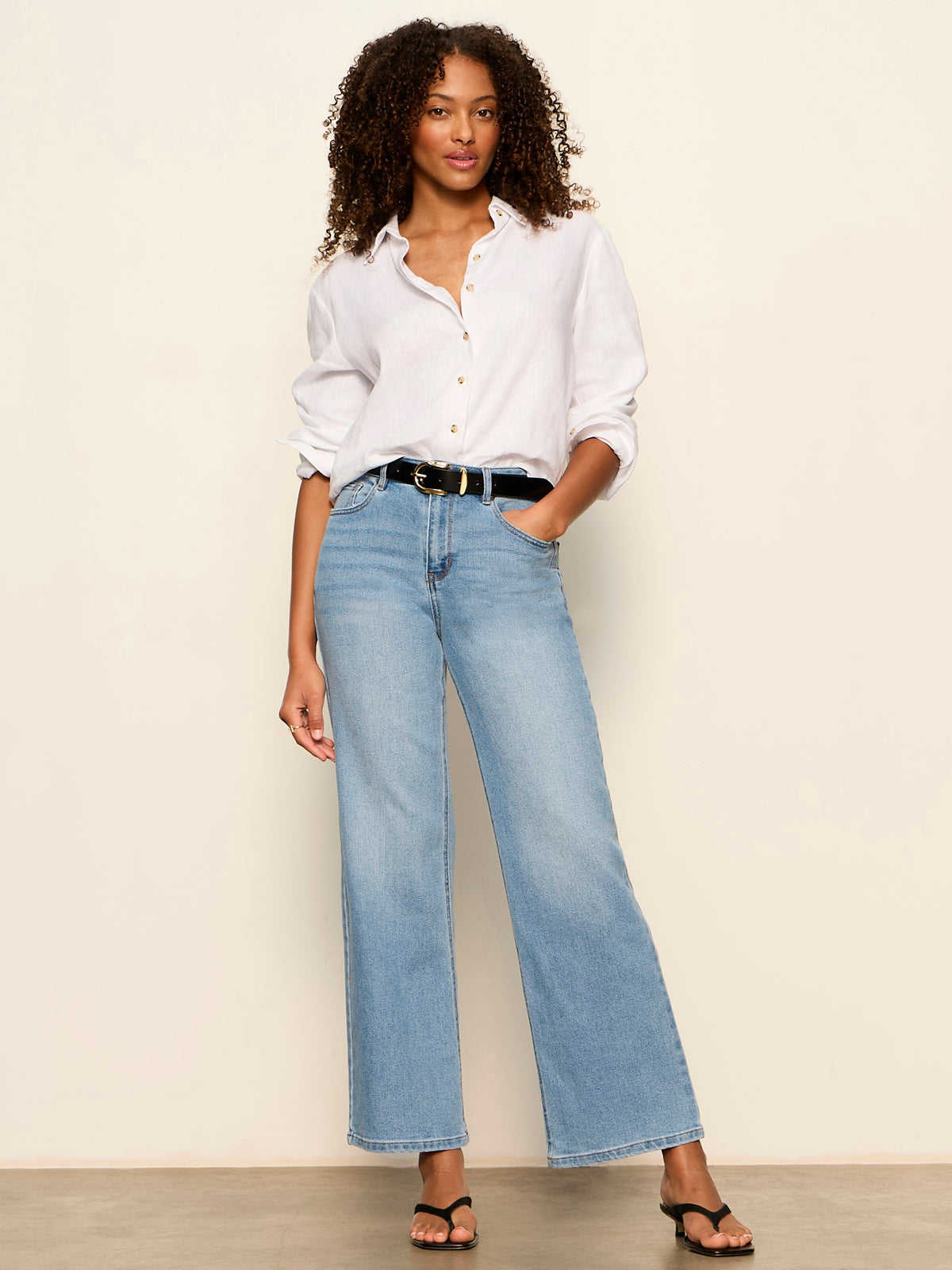 Sanctuary Clothing Exclusive - MORE LOVE LINEN TIE TOP WHITE